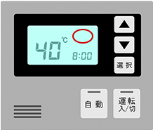 リモコンの画面上に エラーコードが 表示されます